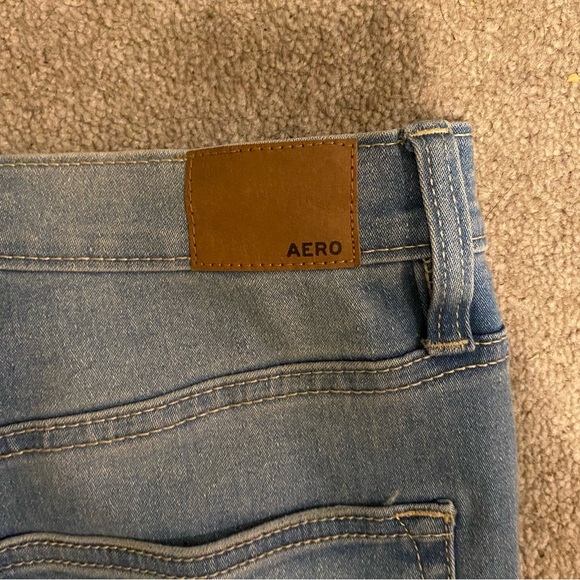 Distressed Light Blue Flared Women Jeans - Picture 9 of 10